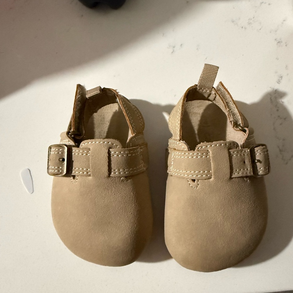 Carter's Tan Baby Walker Shoes with Buckle